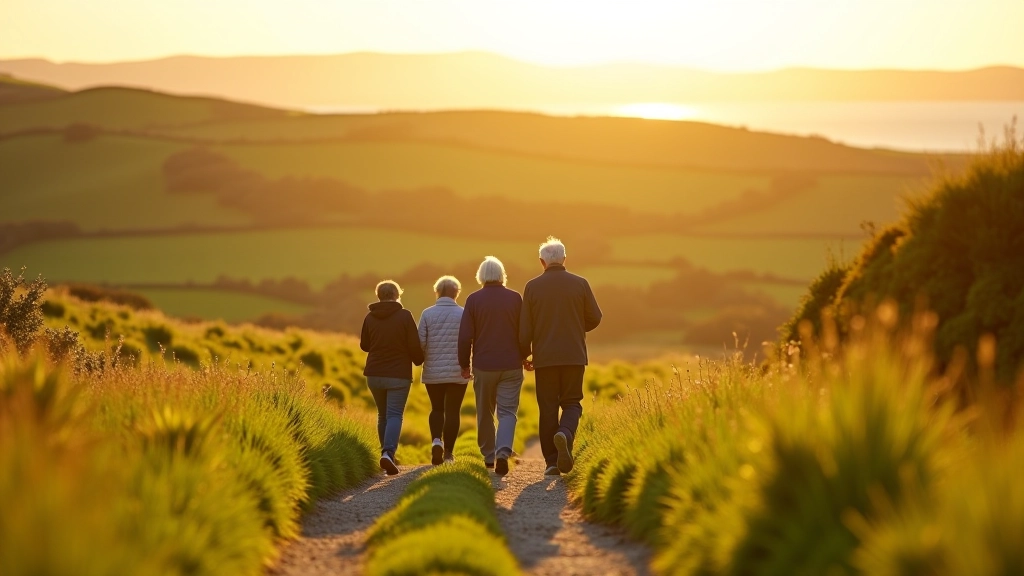 Group of people enjoying outdoor scenery together